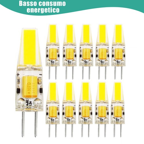 10x led cob dimmable - g4, bianco